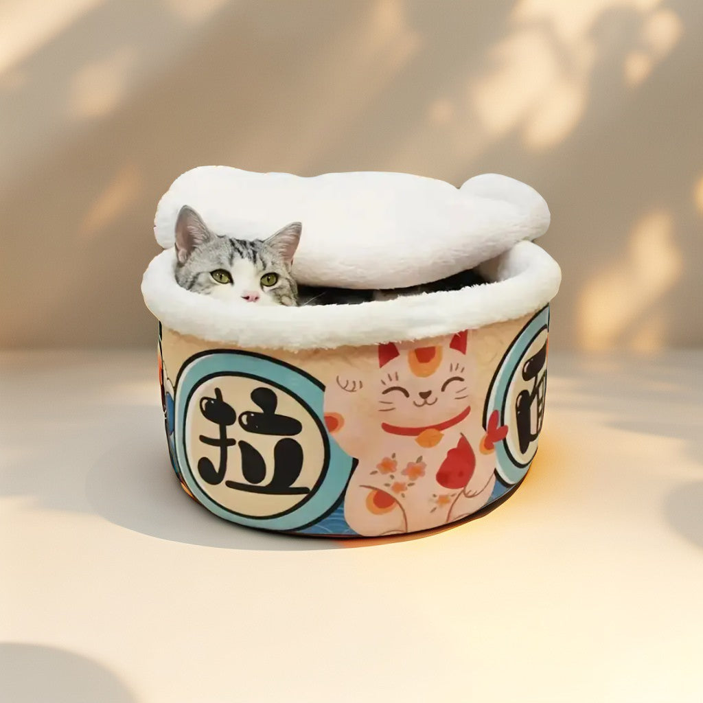 Pawsola – Japanisches Schalen-Design Katzenbett 🥣🐾 Pawsola