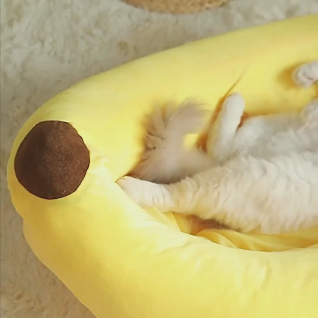 Pawsola – Bananenförmiges Katzenbett